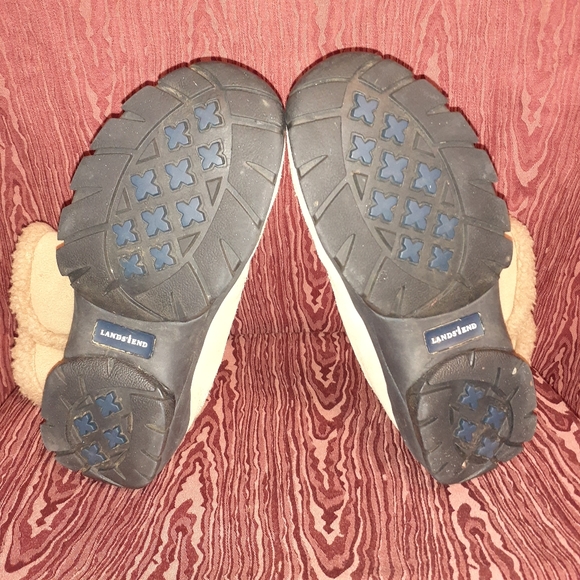 LANDS' END TAN FLUX FUR LINING WOMEN'S SIZE 9 - Picture 8 of 9
